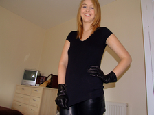 Girl-in-leather-pants