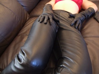 Girl-leather-pants-gloves-boots-jacket