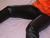 Girl-leather-pants-gloves-boots-jacket