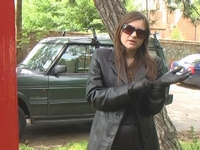 Girl-in-leather-pants-and-leather-gloves-with-jacket-and-boots