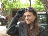 Girl-in-leather-pants-and-leather-gloves-with-jacket-and-boots