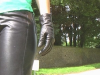 Girl-in-leather-pants-and-leather-gloves-with-jacket-and-boots