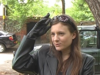 Girl-in-leather-pants-and-leather-gloves-with-jacket-and-boots