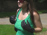 Girl-in-leather-pants-and-leather-gloves-with-jacket-and-boots