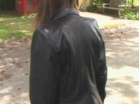 Girl-in-leather-pants-and-leather-gloves-with-jacket-and-boots