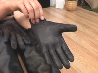 Girl-in-leather-pants-and-leather-gloves-with-jacket-and-boots