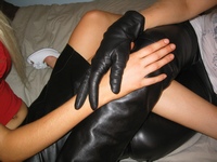 Girl-leather-pants-gloves-boots-jacket